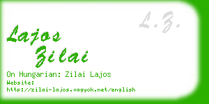 lajos zilai business card